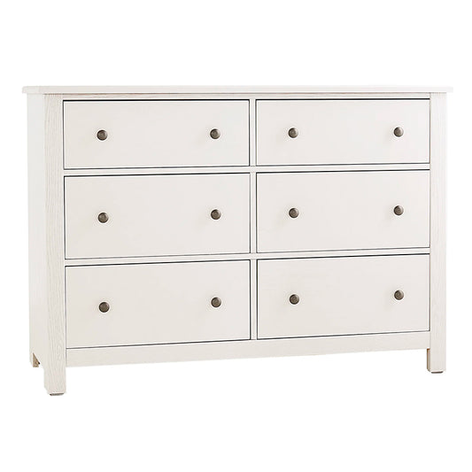 Fundamentals - 6 Drawer Dresser - White