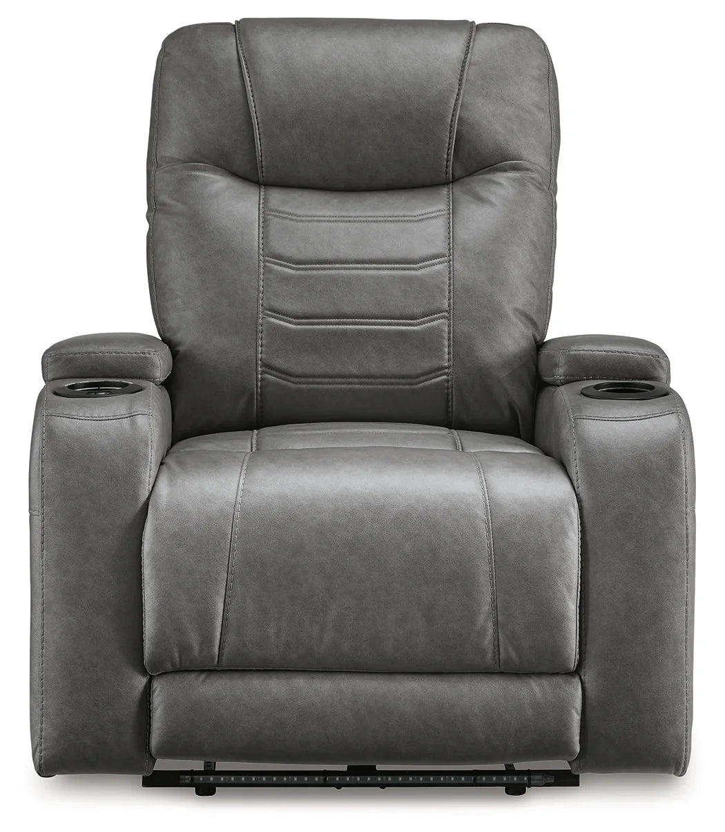 Schooner Rocks - Slate - Power Recliner / Adj Headrest-3