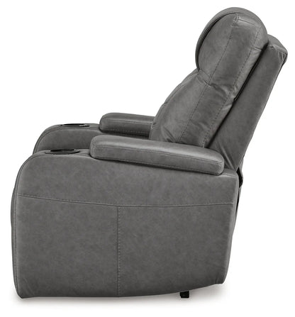 Schooner Rocks - Slate - Power Recliner / Adj Headrest-6