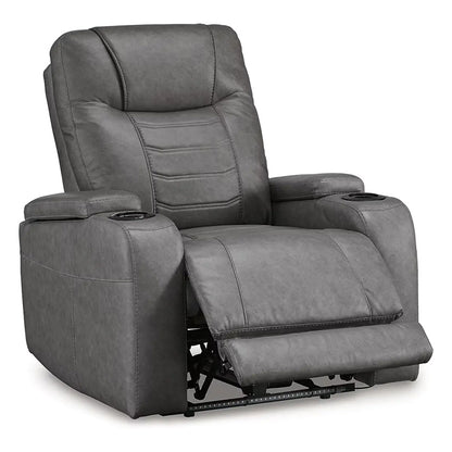 Schooner Rocks - Slate - Power Recliner / Adj Headrest