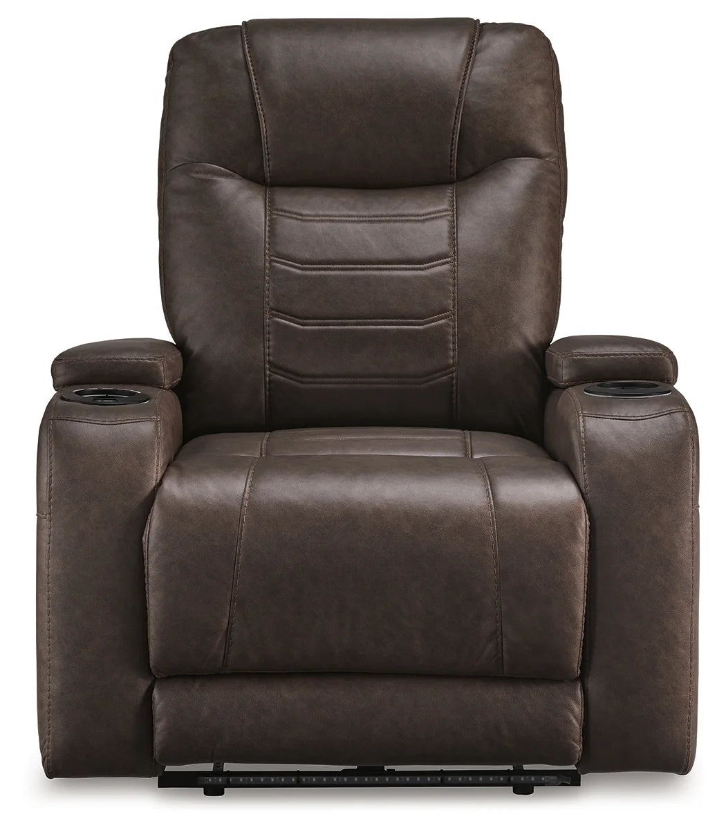 Schooner Rocks - Umber - Power Recliner / Adj Headrest-3