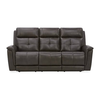 Flexsteel Ranger Leather Power Reclining Sofa – Rustic Brown