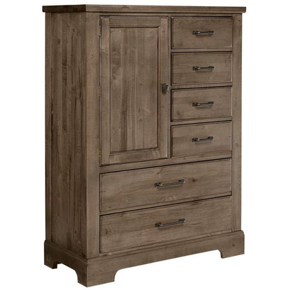 Cool Rustic - 6-Drawers Standing Chest - Stone Grey