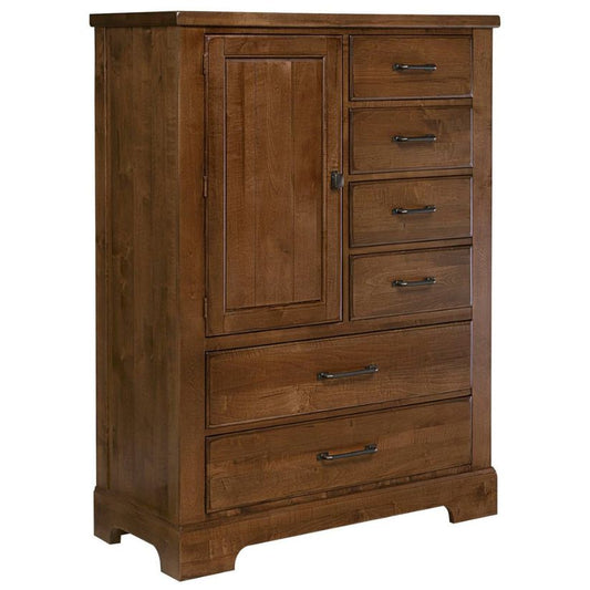 Cool Rustic - 6-Drawers Standing Chest - Amber