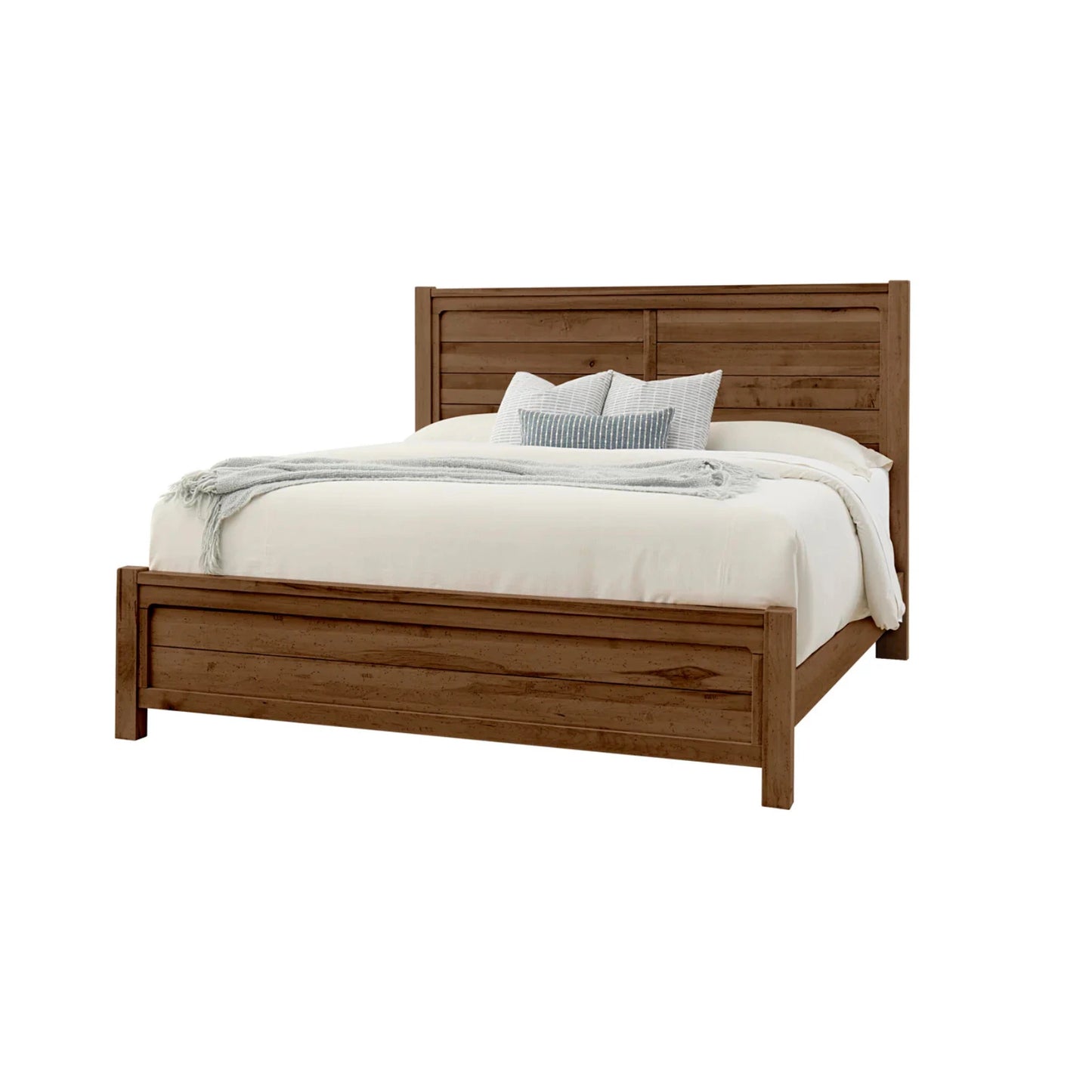 Cool Rustic - Queen Plank Bed - Amber