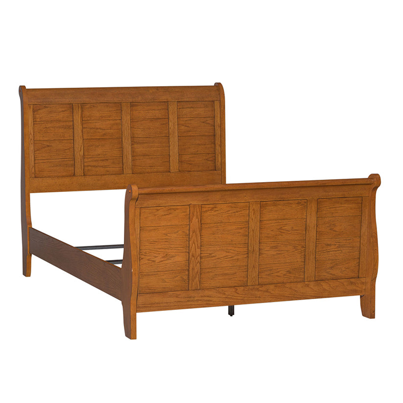 Grandpas Cabin - Full Sleigh Bed - Light Brown