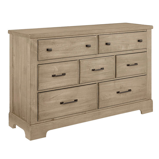 Cool Rustic - 7 Drawer Dresser - Clear Maple