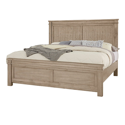 Cool Rustic - California King Mansion Bed With Mansion Footboard - Clear Maple