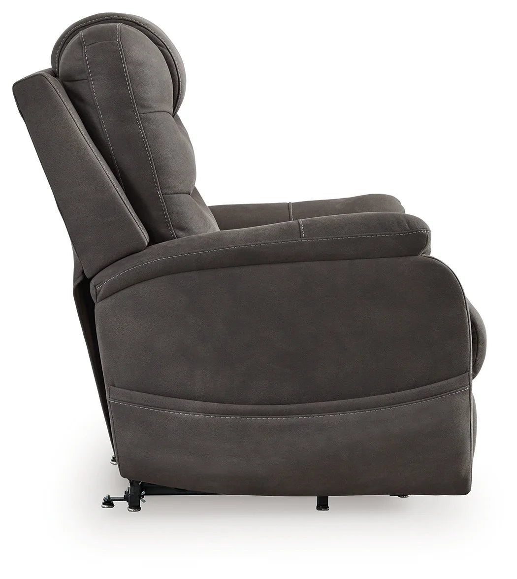 Snowfield - Gunmetal - Power Lift Recliner