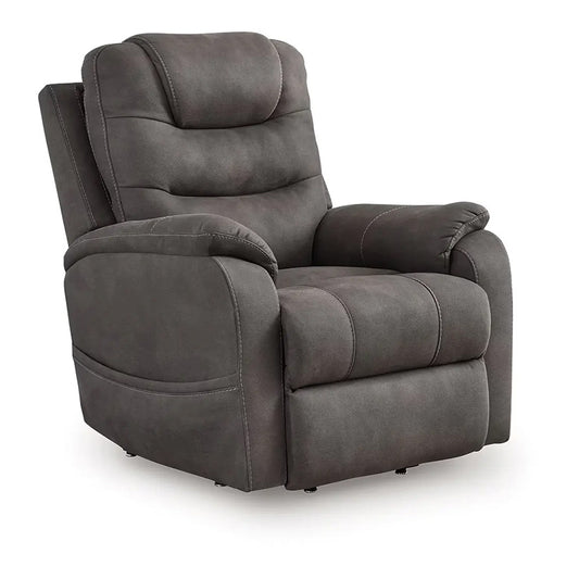 Snowfield - Gunmetal - Power Lift Recliner