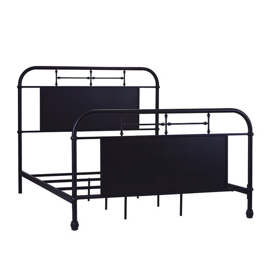 Vintage Series - Queen Metal Bed - Navy