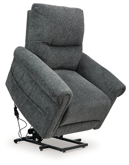 Aureta - Charcoal - Power Lift Recliner