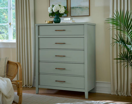 Pure Maple - 5 Drawer Chest - Sage
