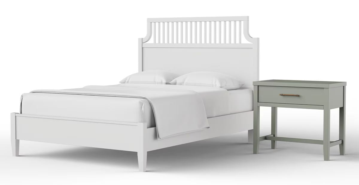 Pure Maple - 1 Drawer Bedside Table - Sage