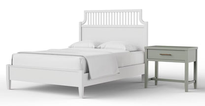 Pure Maple - 1 Drawer Bedside Table - Sage