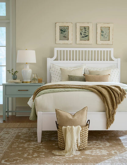 Pure Maple - 1 Drawer Bedside Table - Sage