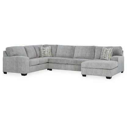 Pembrey - Pewter - 3-Piece Sectional With Raf Corner Chaise