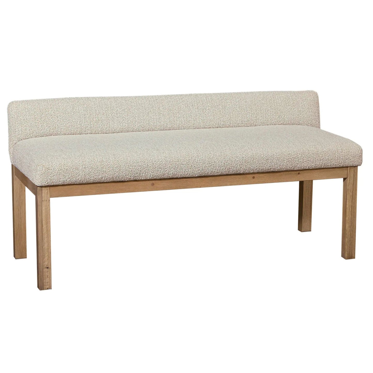 Joinery - Upholstered Bench - Labradoodle / Natural Oak