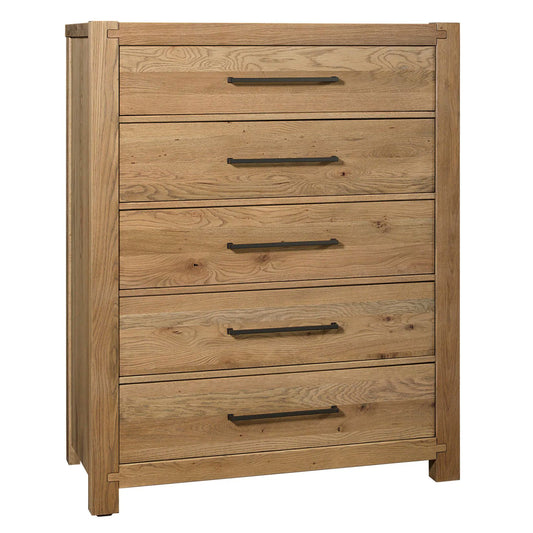Joinery - 5 Drawer Chest - Natural Oak