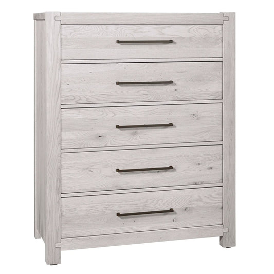 Joinery - 5 Drawer Chest - Washed White Oak