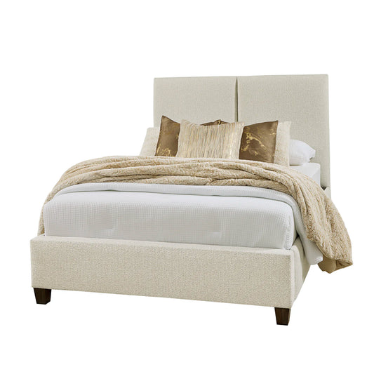 Joinery - King Upholstered Bed - Labradoodle / Washed White Oak