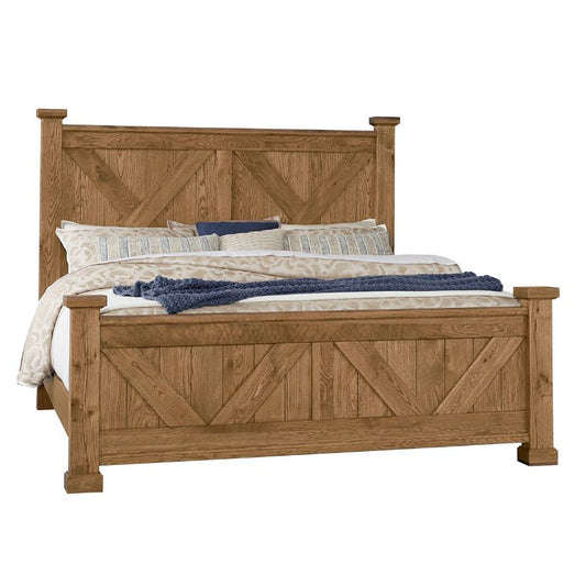 Yosemite - Queen X Bed With X Footboard - Light Brown