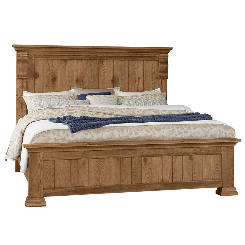 Yosemite - KIng Corbel Bed With Corbel Footboard - Light Brown