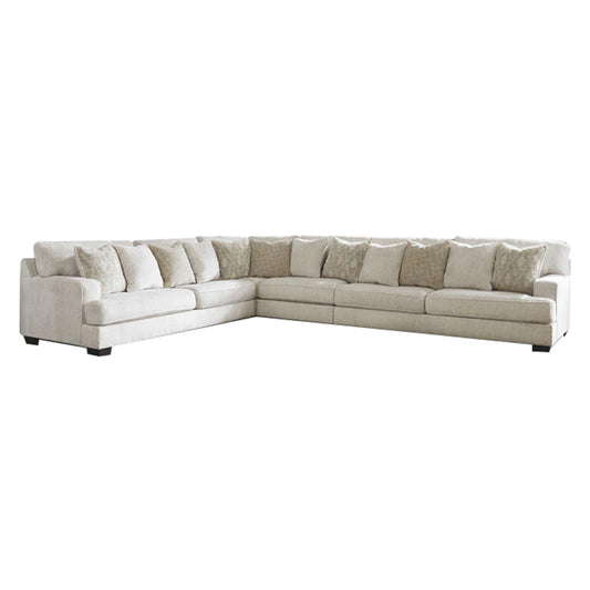 Rawcliffe - Parchment - Left Arm Facing Sofa 4 Pc Sectional