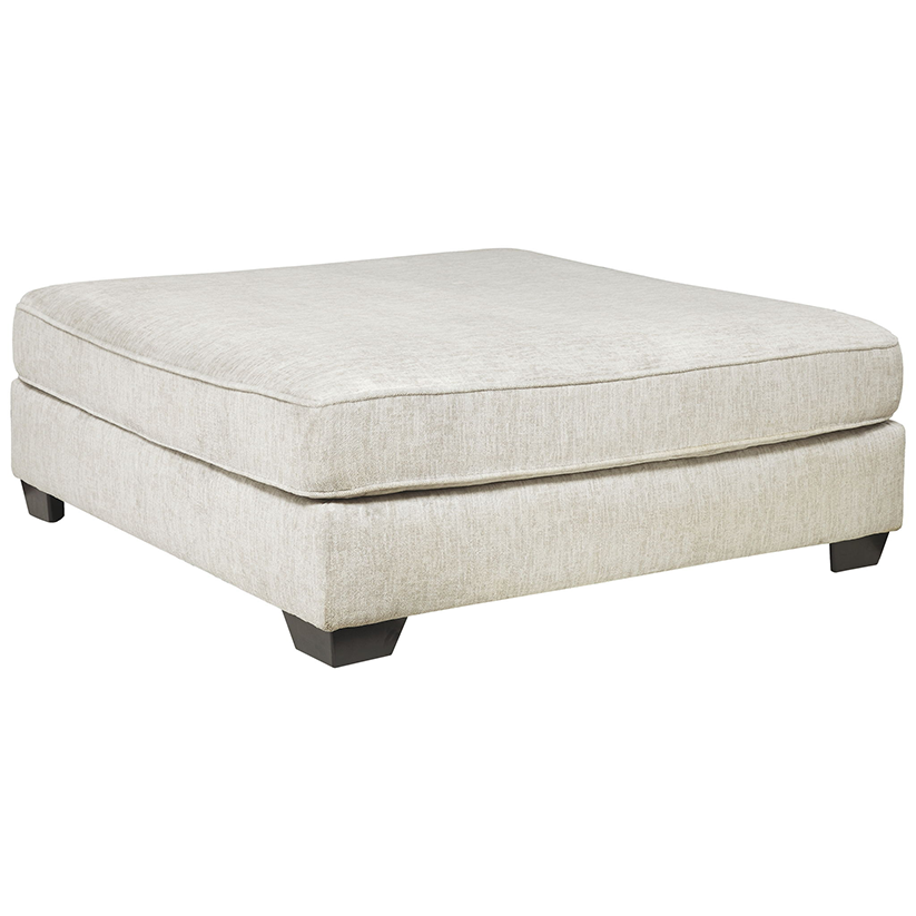 Rawcliffe - Parchment - Oversized Accent Ottoman