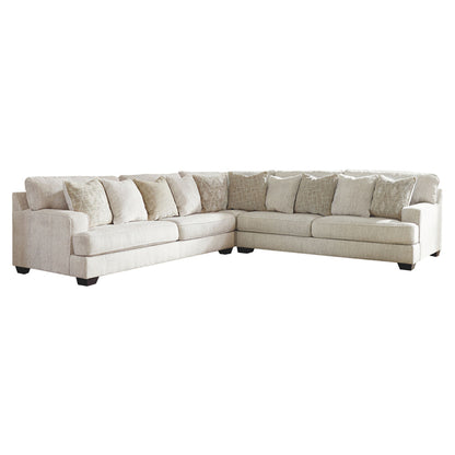 Rawcliffe - Parchment - Left Arm Facing Sofa 3 Pc Sectional