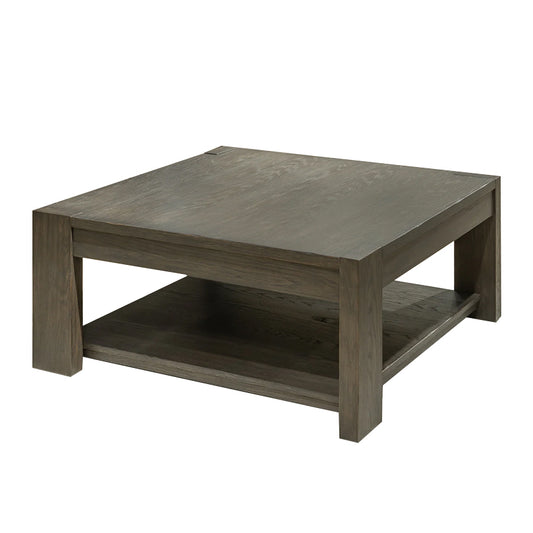 Lennox Hill - Oversized Square Cocktail Table - Dark Brown