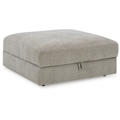 Aslan Court - Pebble - Ottoman With Storage