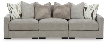 Aslan Court - Pebble - 3-Piece Sofa Sectional