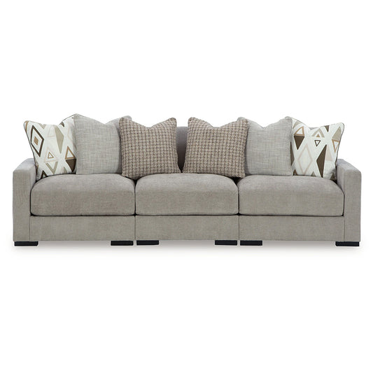 Aslan Court - Pebble - 3-Piece Sofa Sectional