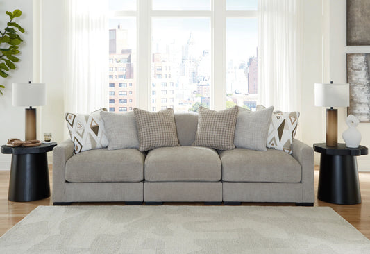 Aslan Court - Pebble - 3-Piece Sofa Sectional