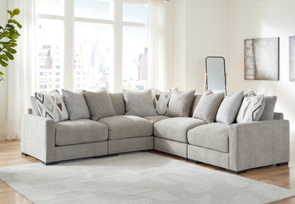 Aslan Court - Pebble - 5-Piece Sectional