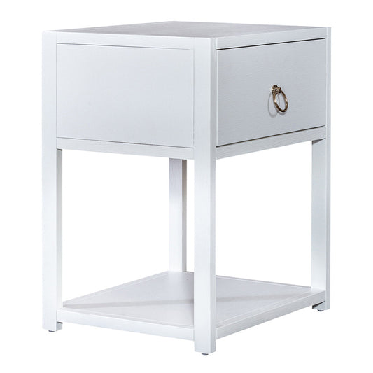 East End - 1 Drawer 1 Shelf Accent Table - White