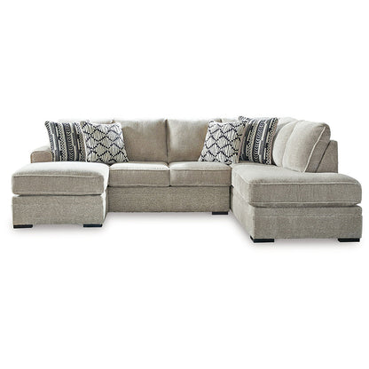 Calnita - Sisal - 2-Piece Sectional With Raf Corner Chaise