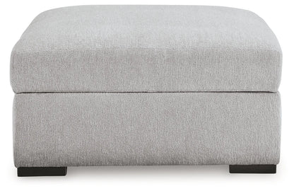 Gabyleigh - Nickel - Ottoman With Storage-3