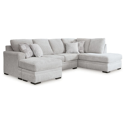 Gabyleigh - Nickel - 2-Piece Sectional With Laf Chaise