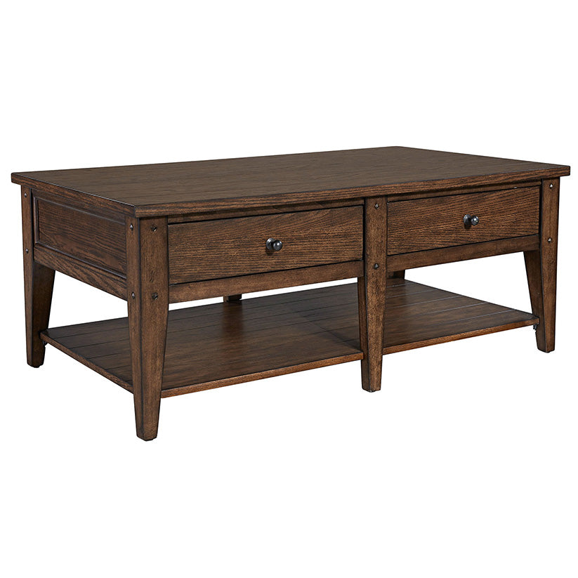 Lake House - Cocktail Table - Rustic Brown