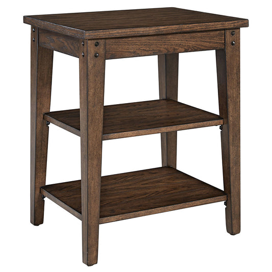 Lake House - Tiered Table - Rustic Brown