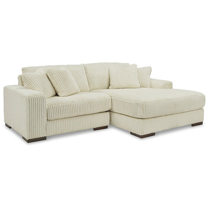 Lindyn - Ivory - Right Arm Facing Corner Chaise 2 Pc Sectional