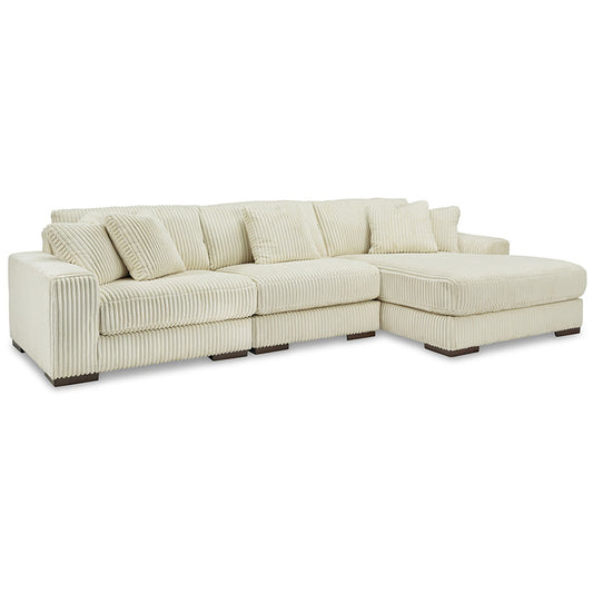 Lindyn - Ivory - 3-Piece Sectional With Raf Corner Chaise