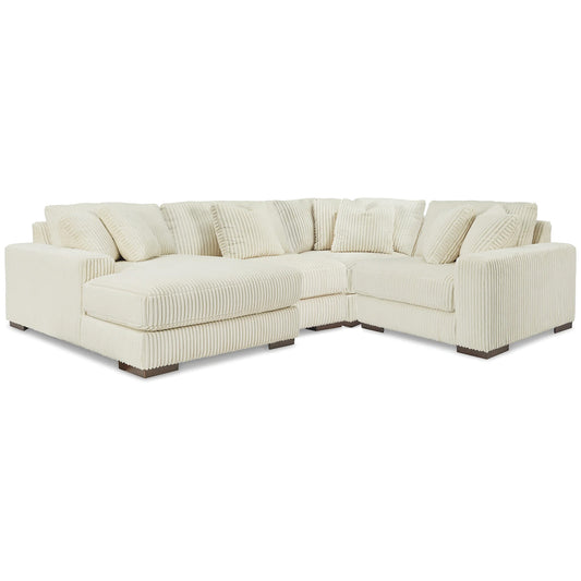 Lindyn - Ivory - 4-Piece Sectional With LAF Corner Chaise