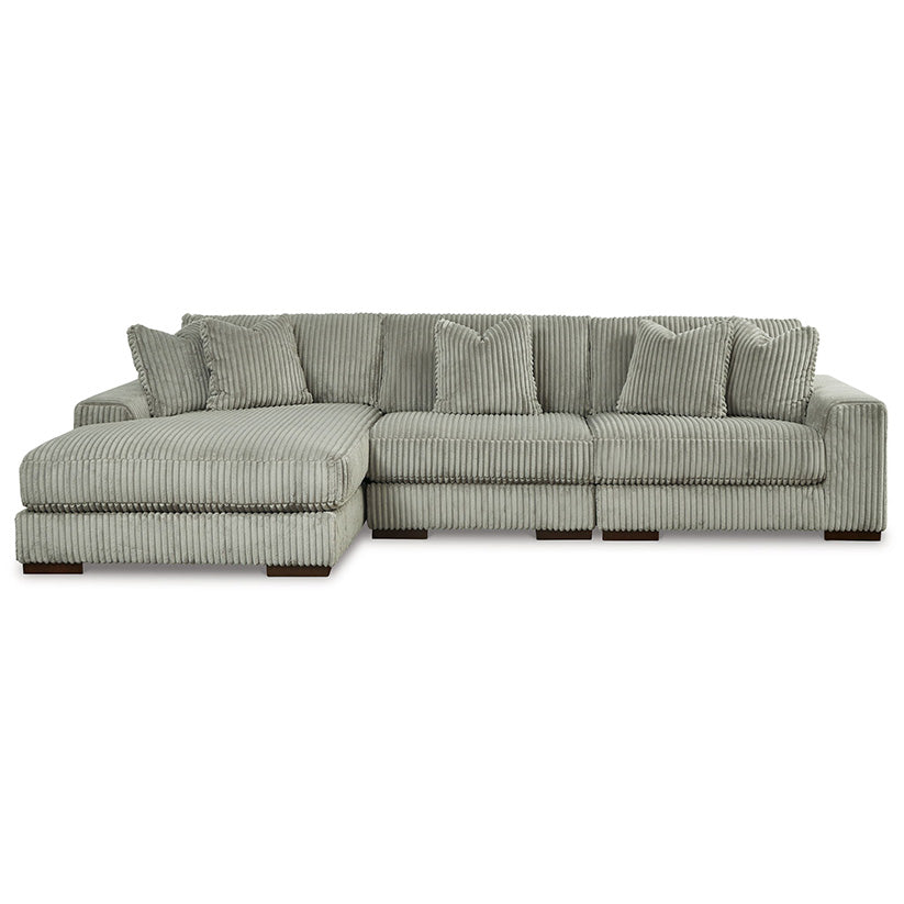 Lindyn - Fog - 3-Piece Sectional With Laf Corner Chaise