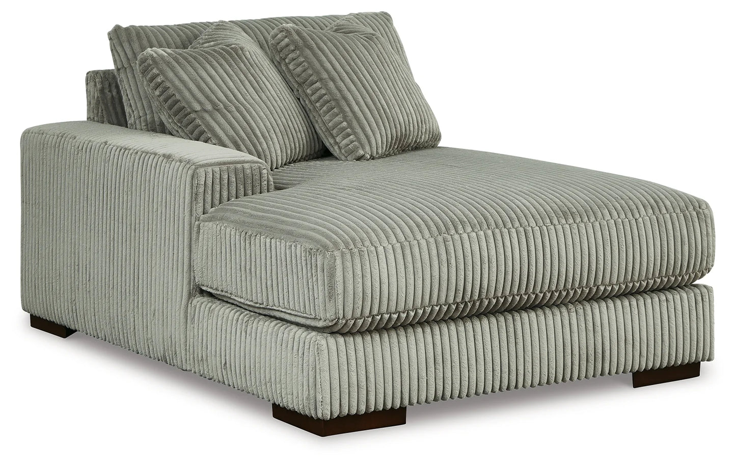 Lindyn - Fog - 3-Piece Sectional With Double Chaises