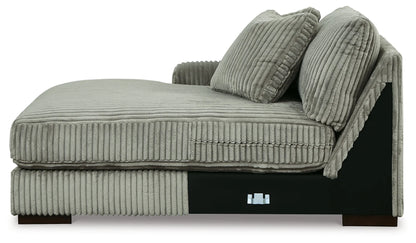Lindyn - Fog - 3-Piece Sectional With Double Chaises