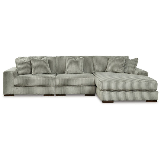 Lindyn - Fog - 3-Piece Sectional With Raf Corner Chaise