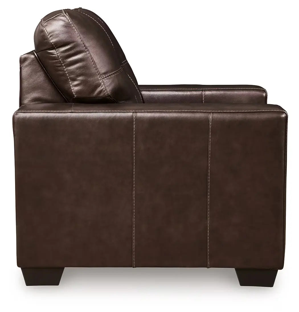 Santorine - Dark Brown - 2 Pc. - Chair, Ottoman-3